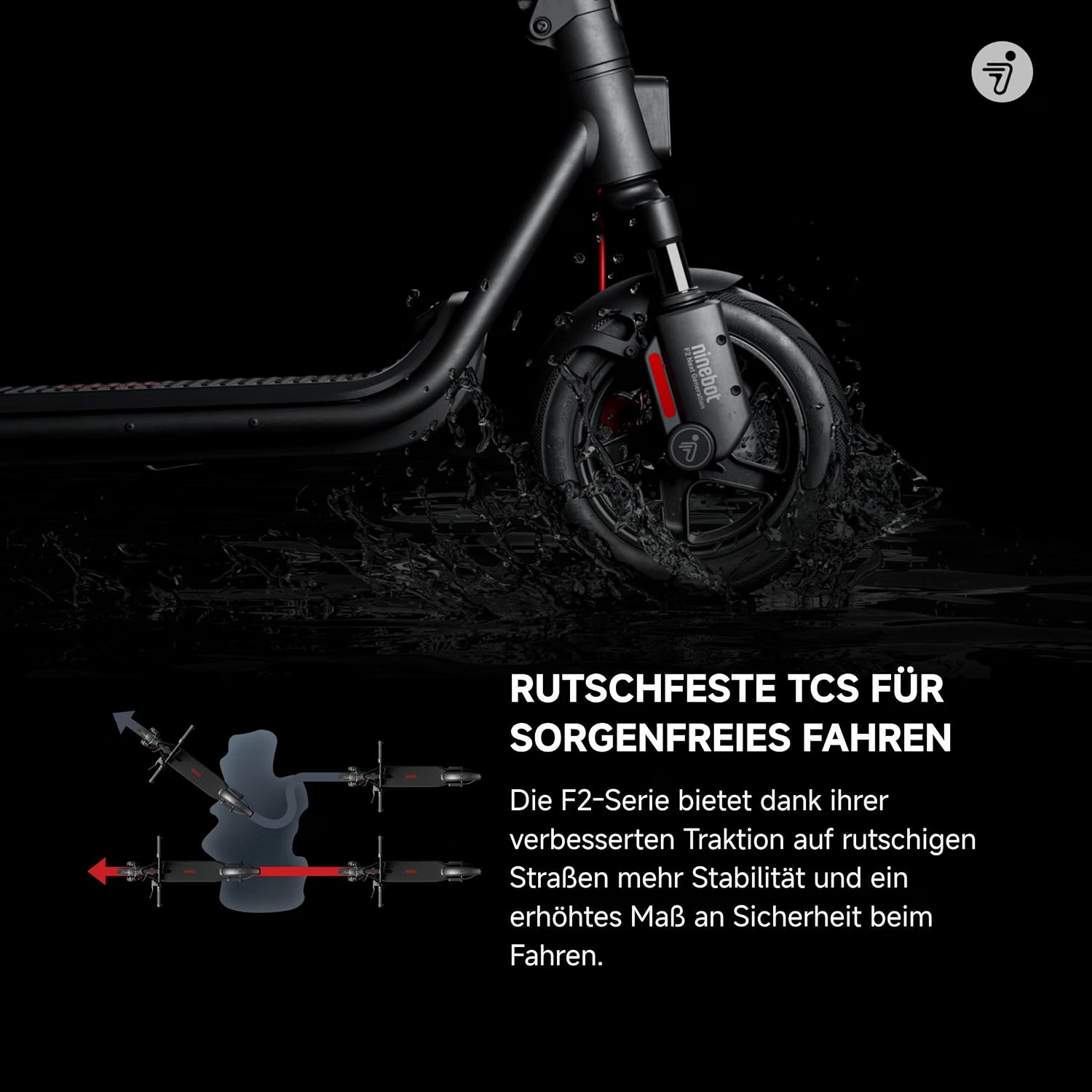 Ninebot KickScooter F2 Pro D II mit Straßenzulassung