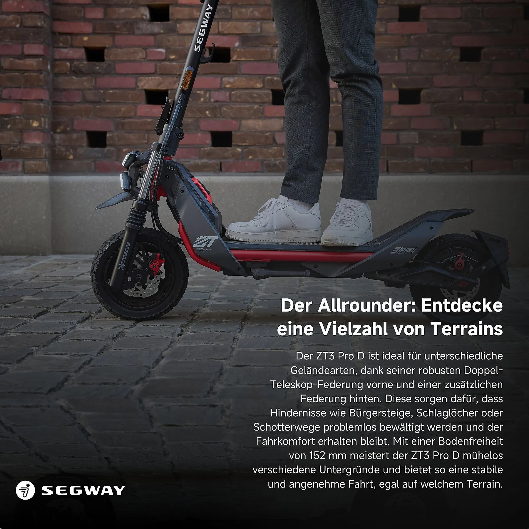 Ninebot KickScooter ZT3 Pro D Powered by Segway (mit Straßenzulassung)