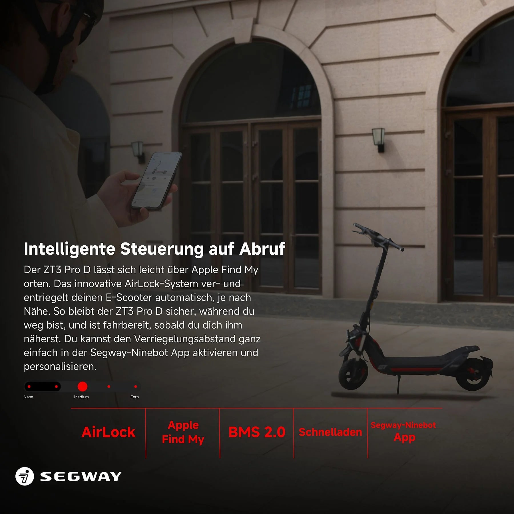 Ninebot KickScooter ZT3 Pro D Powered by Segway (mit Straßenzulassung)