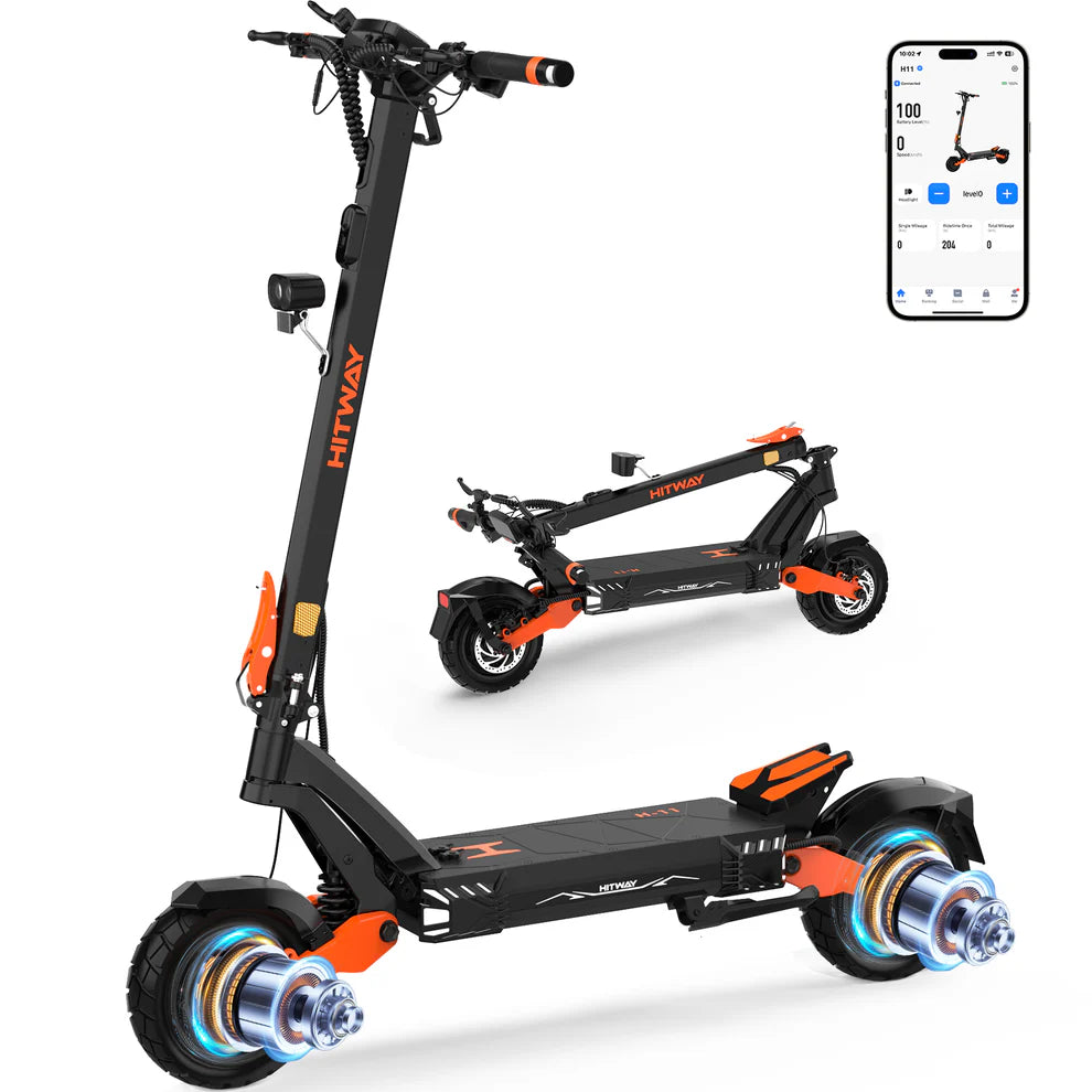 Hitway H11 ABE – 3600W Dualmotor Power E-Scooter mit Straßenzulassung