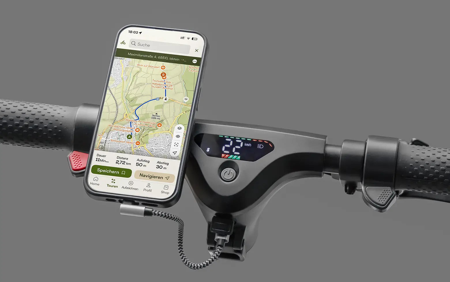 E-Scooter ePowerFun ePF-SKATE mit Straßenzulassung